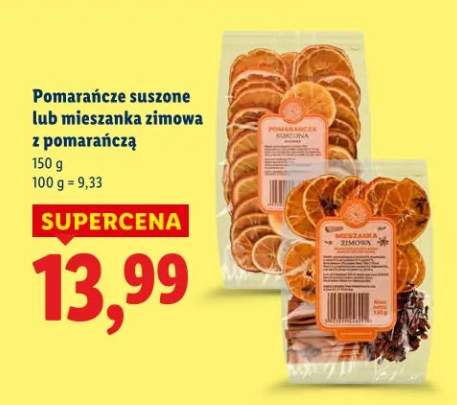 Pomarańcze suszone lub mieszanka zimowa z pomarańczą