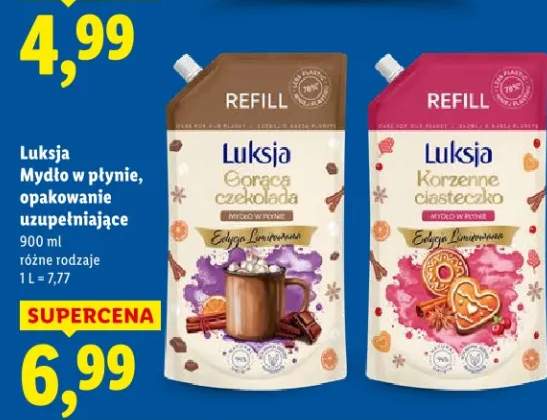 Mydło w płynie, opakowanie uzupełniające Gorzka czekolada