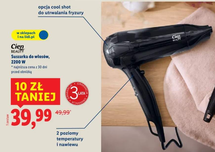 Suszarka do włosów, 2200 W