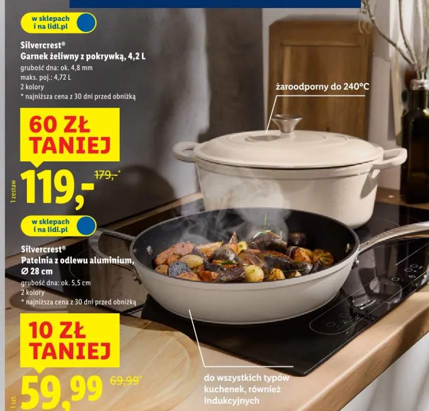 Patelnia z odlewu aluminium Ø28cm