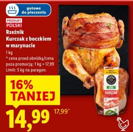 Kurczak z boczkiem w marynacie