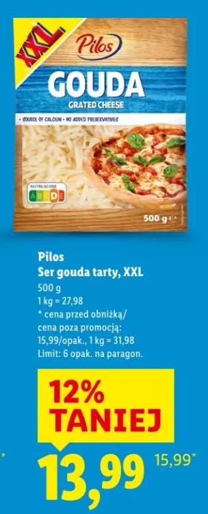 Ser gouda tarty, XXL