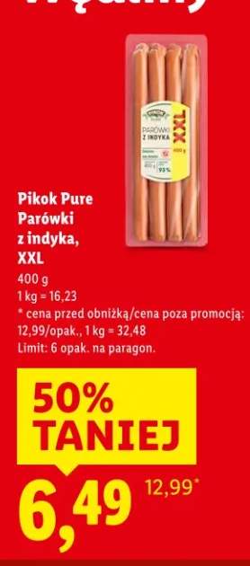 Parówki z indyka XXL