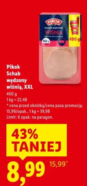 Schab wędzony wiśnią XXL