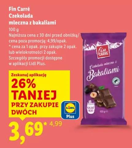 Czekolada mleczna z bakaliami