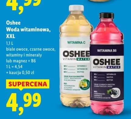 Woda witaminowa białe owoce, czarne owoce, witaminy i minerały lub magnez + B6