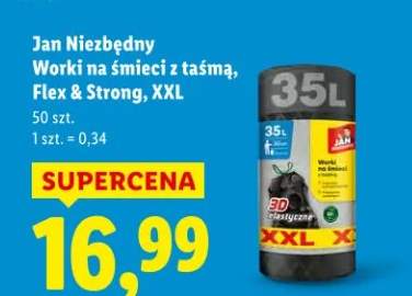 Worki na śmieci z taśmą Flex & Strong