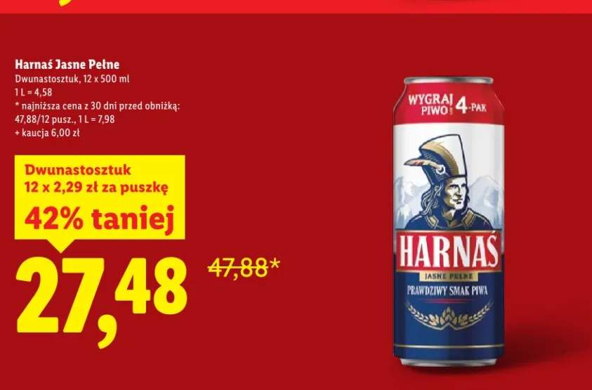 Piwo jasne pełne dwunastosztuk