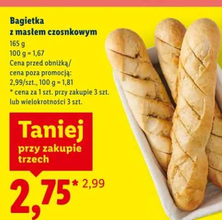 Bagietka z masłem czosnkowym