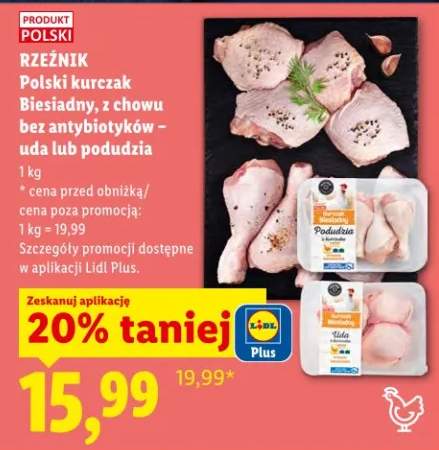 Kurczak Biesiadny, z chowu bez antybiotyków - uda lub podudzia