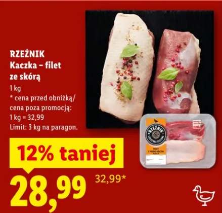 Kaczka - filet ze skórą