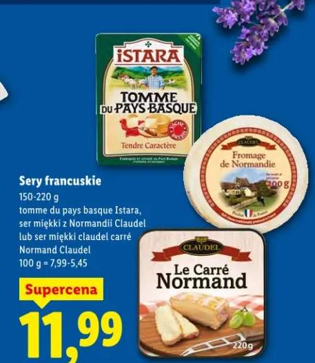 Ser miękki claudel carré Normand Claudel