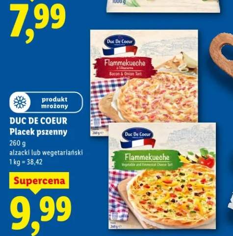 Placek pszenny alzacki lub wegetariański