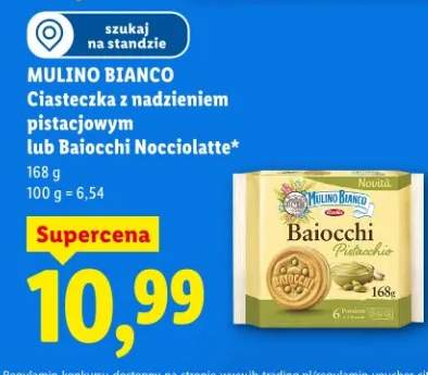 Ciasteczka z nadzieniem pistacjowym lub Baiocchi Nocciolate