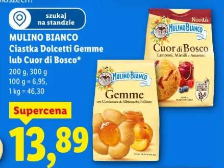 Ciastka Dolcetti Gemme lub Cuor di Bosco