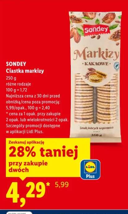 Ciastka markizy kakaowe