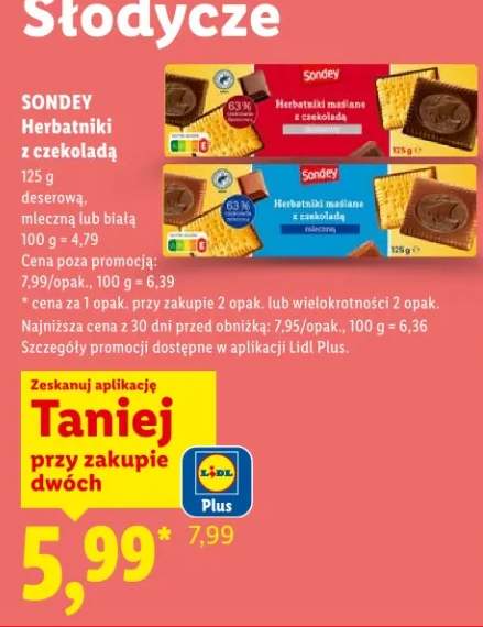 Herbatniki z czekoladą