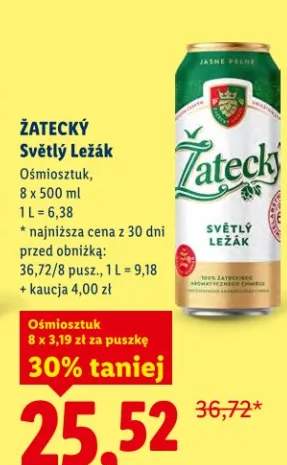 Piwo Světlý Ležák ośmiopak