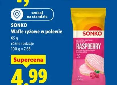 Wafle ryżowe w polewie