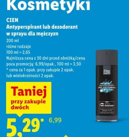 Antyperspirant lub dezodorant w sprayu dla mężczyzn