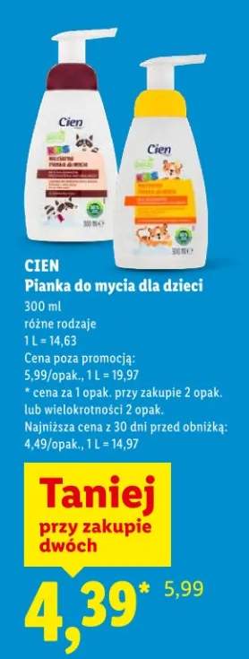 Pianka do mycia dla dzieci