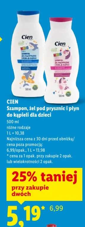 Szampon, żel pod prysznic i płyn do kąpieli dla dzieci