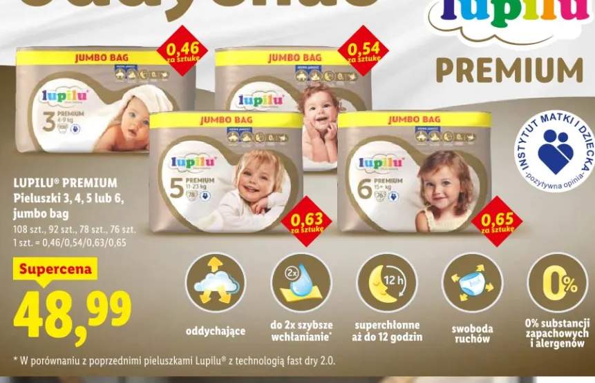 Pieluszki 3, 4, 5 lub 6, jumbo bag