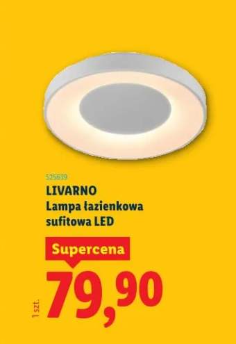 Lampa łazienkowa sufitowa LED
