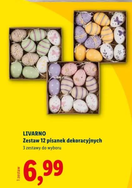 Zestaw 12 pisanek dekoracyjnych