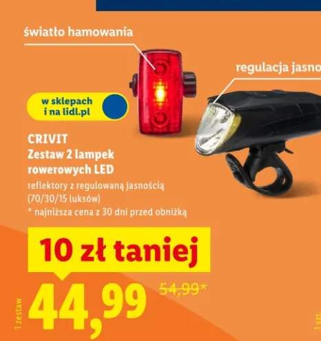 Zestaw 2 lampek rowerowych LED