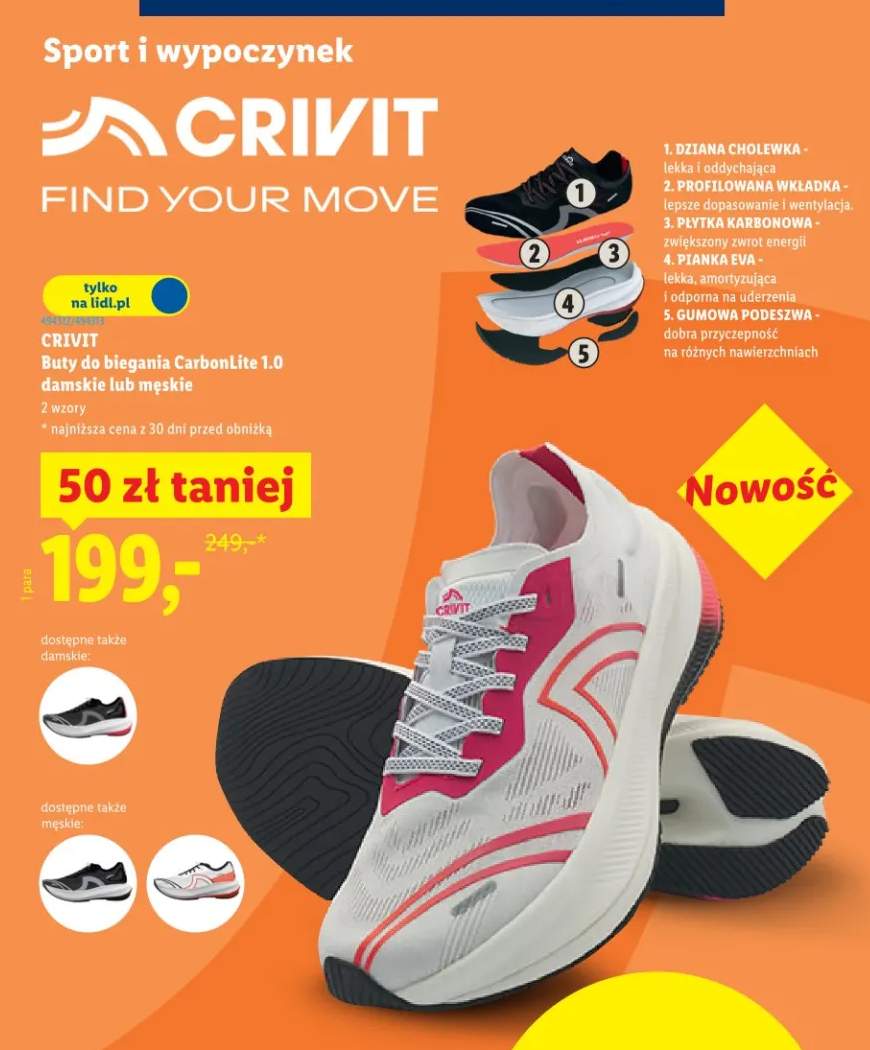 Buty do biegania CarbonLite 1.0 damskie lub męskie