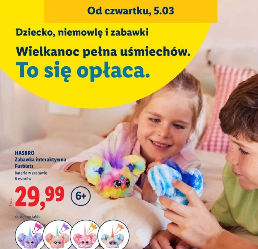 Zabawka interaktywna Furblets baterie w zestawie 6 wzorów