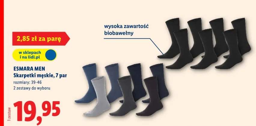 Skarpetki męskie, 7 par