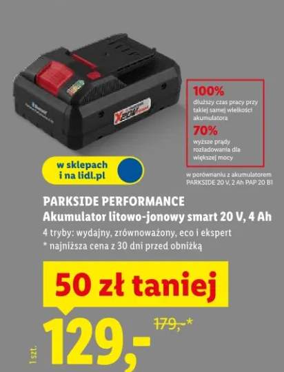 Akumulator litowo-jonowy smart 4Ah