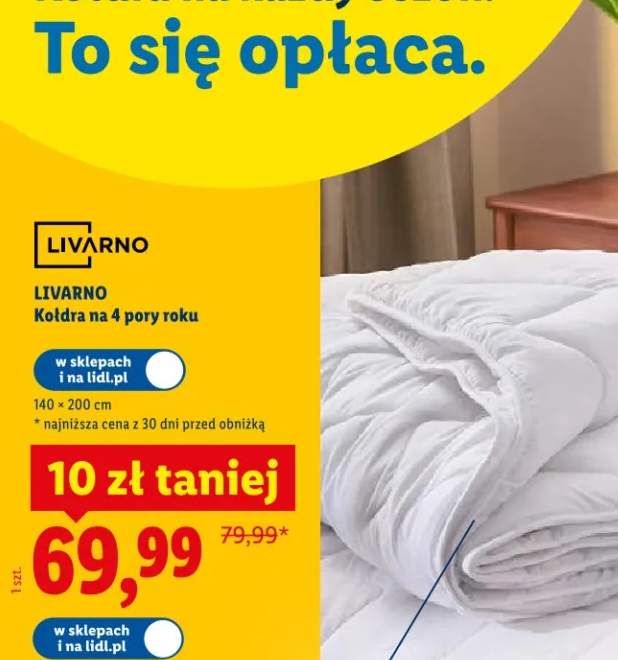 Kołdra na 4 pory roku 140×200cm