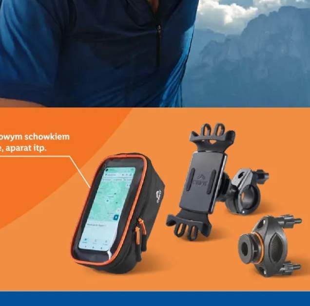 Sakwa rowerowa na telefon