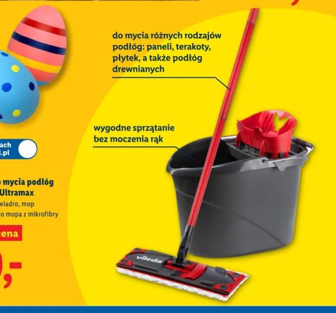 Zestaw do mycia podłóg z mopem Ultramax