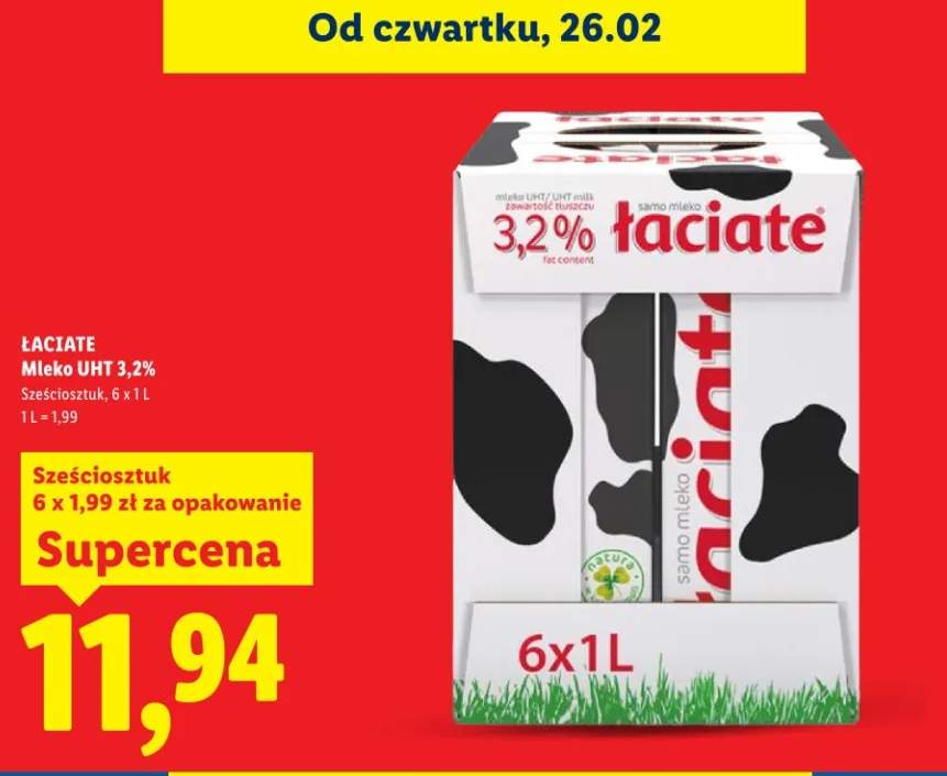 Mleko UHT 3,2%