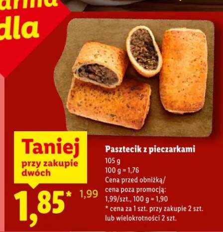 Pasztecik z pieczarkami
