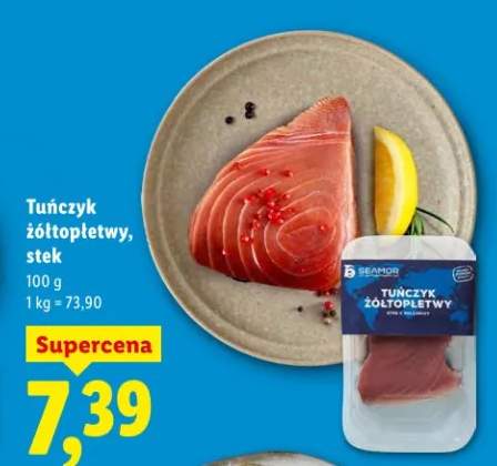 Tuńczyk żółtopłetwy, stek
