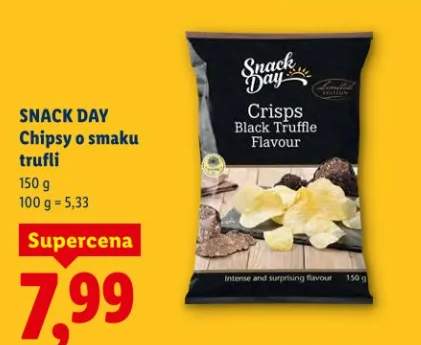 Chipsy o smaku trufli