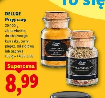 Przyprawy złota włoskie, do pieczonego kurczaka, curry, pieprz, sól ziołowa lub papryka