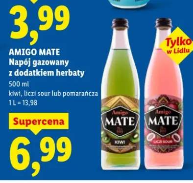 Napój gazowany z dodatkiem herbaty