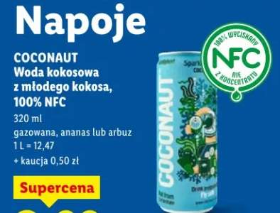 Woda kokosowa z młodego kokosa, 100% NFC