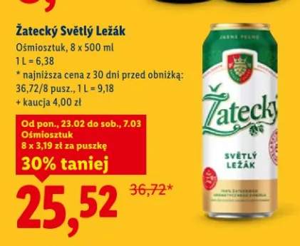 Piwo Żatecky Světlý Ležák Ośmiosztuk