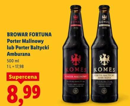 Piwo Porter Malinowy lub Porter Bałtycki Amburana