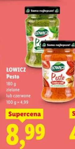 Pesto zielone lub czerwone