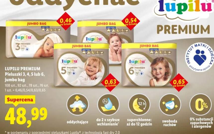 Pieluszki 3, 4, 5 lub 6, jumbo bag