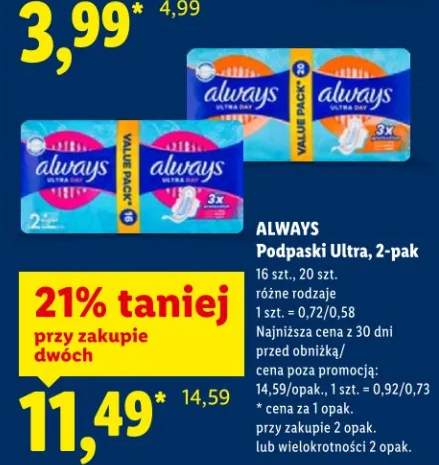 Podpaski Ultra, 2-pak