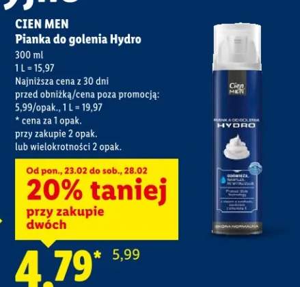 Pianka do golenia Hydro